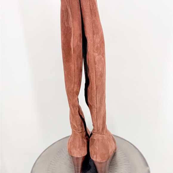 Cole Haan Brown Over the Knee Boots Suede - Picture 5 of 10